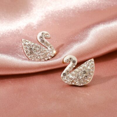 Swan Stud Earrings