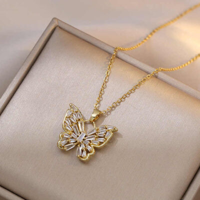 Butterfly Necklace Set