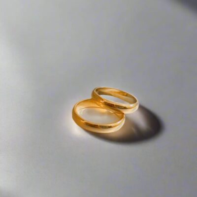 Pair Gold Plain Rings