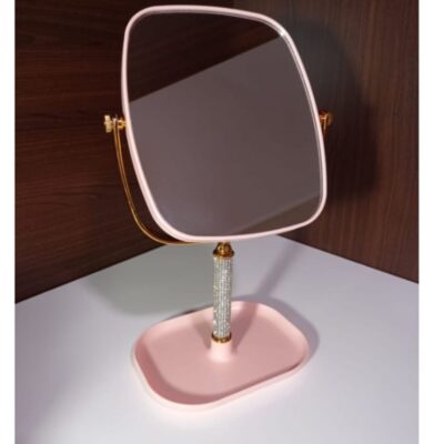 Rotating Floral Makeup Mirror